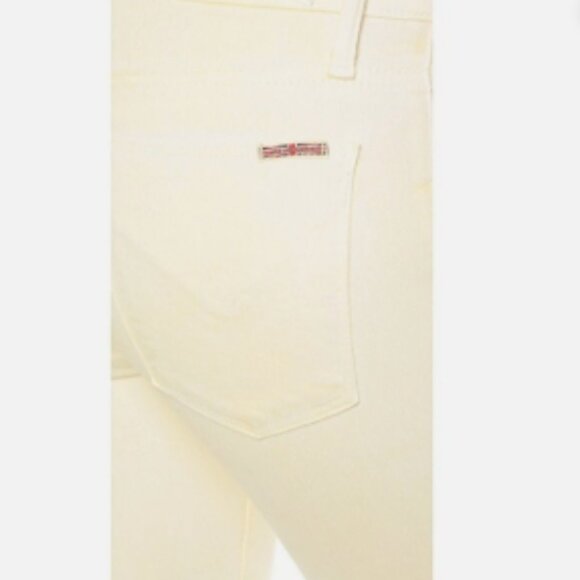 Like New! Hudson Jeans Nico Mid Rise Super Skinny Mellow Yellow Jeans in Size 30 - Picture 3 of 16